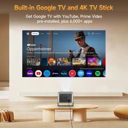 Beamer 4K Ondersteuning – Native Full HD 1080p – Google TV – 650 ANSI – Autofocus – WiFi & Bluetooth — thumbnail 2