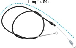 Dailygoods- Tractie Controle Kabel 54" - Compatibel met Exmark/Toro - Roestvrij/Stijve Staalkabel - OEM 137-4758 - Voor Maaier - Soepele Installatie - Maaikabel — thumbnail 4