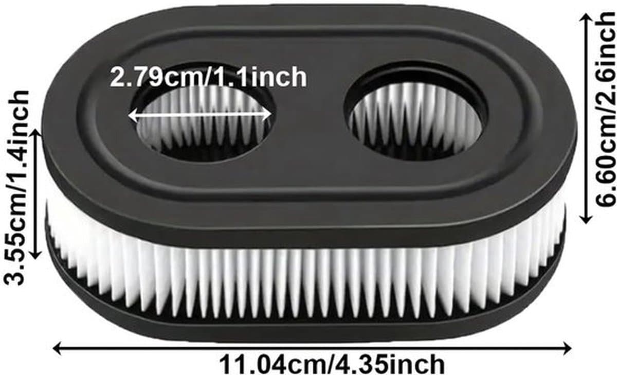 Luchtfilter Grasmaaier - Vervangingscartridge - Compact - Onderdeel 593260 798452 - Geschikt voor Briggs & Stratton - Hoogwaardige prestatie — afbeelding 1