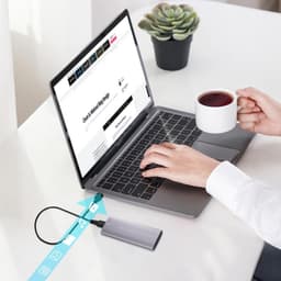 Externe Harde Schijf - Draagbare Opslag - Snelle Data Transfer - Type-C Connectiviteit - 11.5 cm - Zwart — thumbnail 5