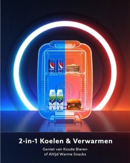 NIVA® Mini Koelkast - 4L Capaciteit - Skincare Koelkast - Minibar - Zwart - 20cm x 13cm x 13cm — thumbnail 5