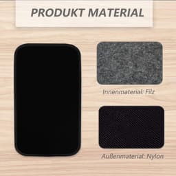 Keukenmachine Mat - Glijplank Pad - Apparaat Verplaatsen - Stof- en Waterafstotend - 40 x 23 cm - Zwart — thumbnail 2