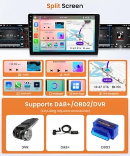 Auto radio 10.1 inch - 8-core Android - 6GB RAM + 128GB opslag - Navigatie en Bluetooth - SnelShoppen — thumbnail 5