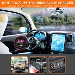 SnelShoppen - Hardwire Kit Dash Cam Mini USB Zekering voor Dashcam, 12V-28V naar 5V met Laagspanningsbeveiliging, 11Ft Oplader Netsnoer (TYPE C) — thumbnail 4