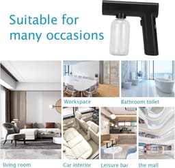 SnelShoppen - Steam Gun, Draadloze Elektrische Spray Gun, Nanometer Atomizer, Oplaadbare Spray Gun, Ergonomische Nano Sprayer voor Tuin, Keuken, Campi — thumbnail 3