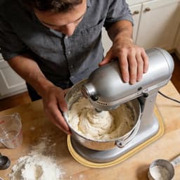 Schuifmat Mixer - Keuken Accessoire - Apparaat Verplaatsen - Schokabsorberend Ontwerp - 356 cm Breed - Houtkleur — thumbnail 2
