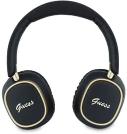 Guess Draadloze Koptelefoon met ENC - Rectangle Metal Script Logo Over-Ear Bluetooth Headphone - Zwart — thumbnail 2