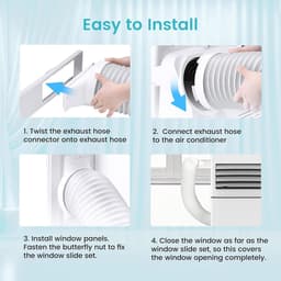 Mobiele airco 10000 BTU stil draagbaar met ontvochtiger, ventilator en slaapmodus 3-in-1 functie — thumbnail 3