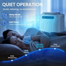 Mobiele airco 14000 BTU stille airconditioner met ontvochtiger slaapstand afstandsbediening 65 m² — thumbnail 5