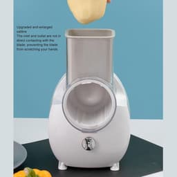 Elektrische Kaasrasp - Groentenversnipperaar Salademachine - Salades Maken - Volautomatische Bediening - 29x17x17cm - Wit — thumbnail 3
