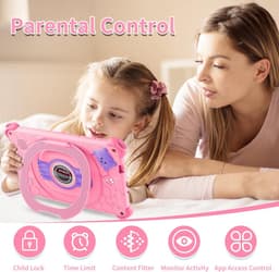 SnelShoppen - Kids Tablet met Case - Android Tablet voor Kinderen - 2GB RAM, 32GB ROM, 256GB Expandable - WiFi, Bluetooth, Type-C - Kindveilige Tablet — thumbnail 2