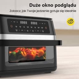 Airfryer – Heteluchtfriteuse – Digitale Friteuse – Gezond Koken – XXL 11L – 2950W Vermogen – Dual-Zone Met Verwijderbare Divider — thumbnail 5