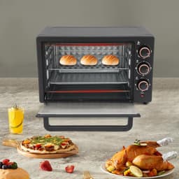 Mini Oven - Compacte Keukenoven - Snelle Maaltijden - 4 Verwarmingselementen - 22 Liter - Zwart — thumbnail 5