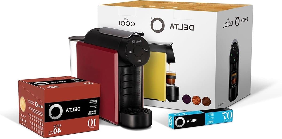 Capsule Koffiezetapparaat - Koffie Machine - Koffie Zetten - Gesloten Capsulesysteem - 0.8 Liter - Rood Geel — afbeelding 1