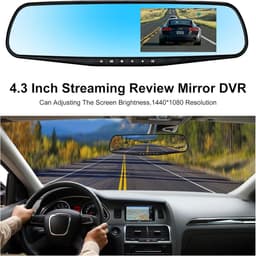 Dash Cam Spiegel - Waterdicht - 1080P Full HD Dual Lens - G-sensor en Parkeermodus - Voor Auto's — thumbnail 5