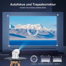 Mini Beamer - Draagbare Projector - 8K-ondersteuning - Autofocus - Voor Thuis en Buiten — thumbnail 3