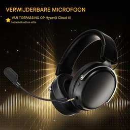 longziming -Vervangende 3,5 mm Headset Microfoon – Afneembare Gaming Microfoon met Ruisonderdrukking, LED Mute-Indicator en Flexibele Microfoonarm — thumbnail 3