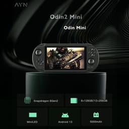 SnelShoppen - Mini Android Gaming Handheld met Snapdragon 8 Gen 2 CPU, 8GB RAM, 128GB UFS 4.0, 5" 1080p Mini LED, Wi-Fi 7, BT 5.3 - Perfect voor Gamin — thumbnail 2