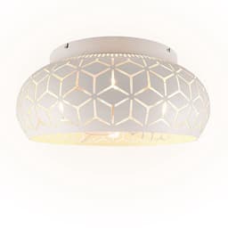 Reality Leuchten Moderne Ventilatoren E27 Bidar 3 Lichtpunten Rond Grijs Metaal Slaapkamer — thumbnail 2