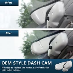 SnelShoppen - 4K+1080P Dashcam Auto Voor en Achter, OEM Look, Geschikt voor Audi A4 A6 A3 A5 Q5 S3 S6, Loop Recording, G-Sensor, WiFi & App, 128GB Kaa — thumbnail 3