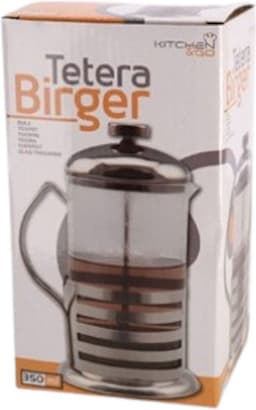 Gerimport French Press - cafetière glas - 350 ml - 3 kopjes - met filter — thumbnail 2