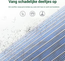 Luchtreiniger - Air purifier - HEPA H13-filter - Voor thuis en slaapkamer - 3-staps filtratie - Aromatherapie functie en Nachtlamp — thumbnail 3