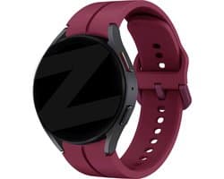 Bandz siliconen band 'Extreme' geschikt voor Samsung Galaxy Watch 7 (40 & 44mm) / Galaxy Watch 6 (Classic) / 5 40mm & 44mm / 5 Pro / Watch 4 (Classic) / Watch FE - Siliconen smartwatch bandje met gespsluiting - wijnrood