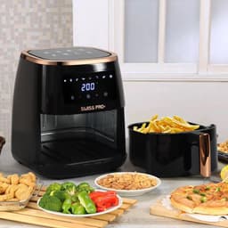 Smart Airfryer 6.5 L van Swiss Pro+ - 1500W - Zwart/rose goud — thumbnail 4