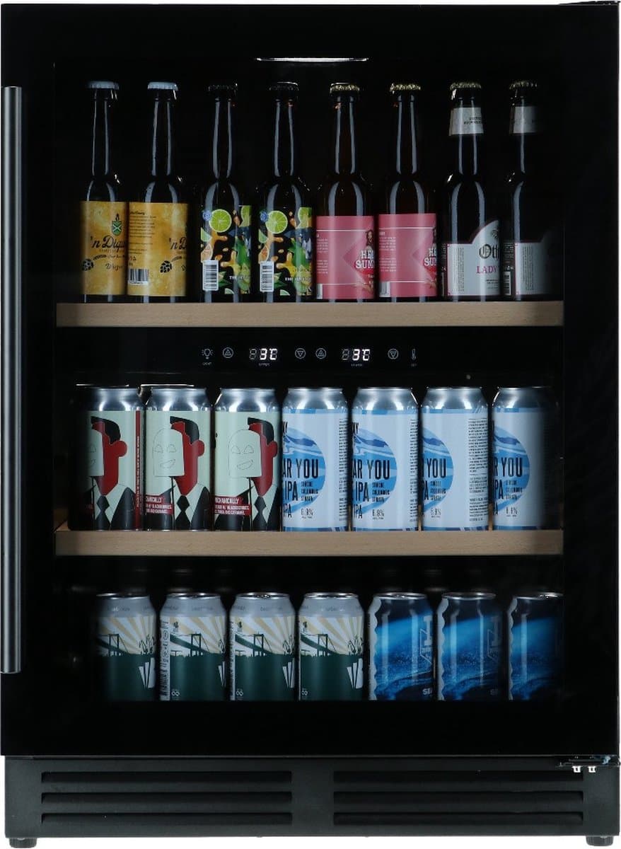 Bierkoelkast Brussel - vol glazen deur - 126 flessen - Koelkast horeca - Bier koelkast voor Thuis - Flessenkoelkast- Drank koelkast - Bierkast — afbeelding 1