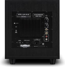 Wharfedale WH-D8 Actieve subwoofer – 200 mm woofer – Dynamische bas – Compact MDF-ontwerp – Zwart — thumbnail 3
