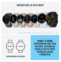 Garmin Venu 3s - Smartwatch - AMOLED-Scherm - 41 mm - Pebble Grey — thumbnail 3