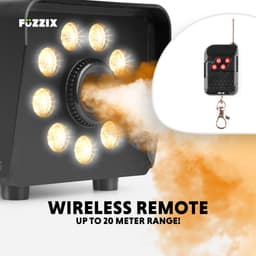 Party Rookmachine - Fuzzix F509L - Rookmachine met 9 RGB LEDs - Met 2 liter rookvloeistof - Zwart — thumbnail 2