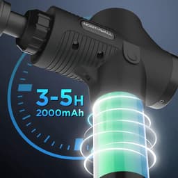 Northwall Massage Gun Professioneel Elite - Massage Pistool Inclusief Koffer en 6 Opzetstukken - Krachtig en Draadloos Sport en Relax Massage Apparaat — thumbnail 4