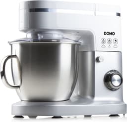 DOMO DO9231KR - Keukenmachine - 1200W - 6L - Incl. blender - Wit/Zilver — thumbnail 1