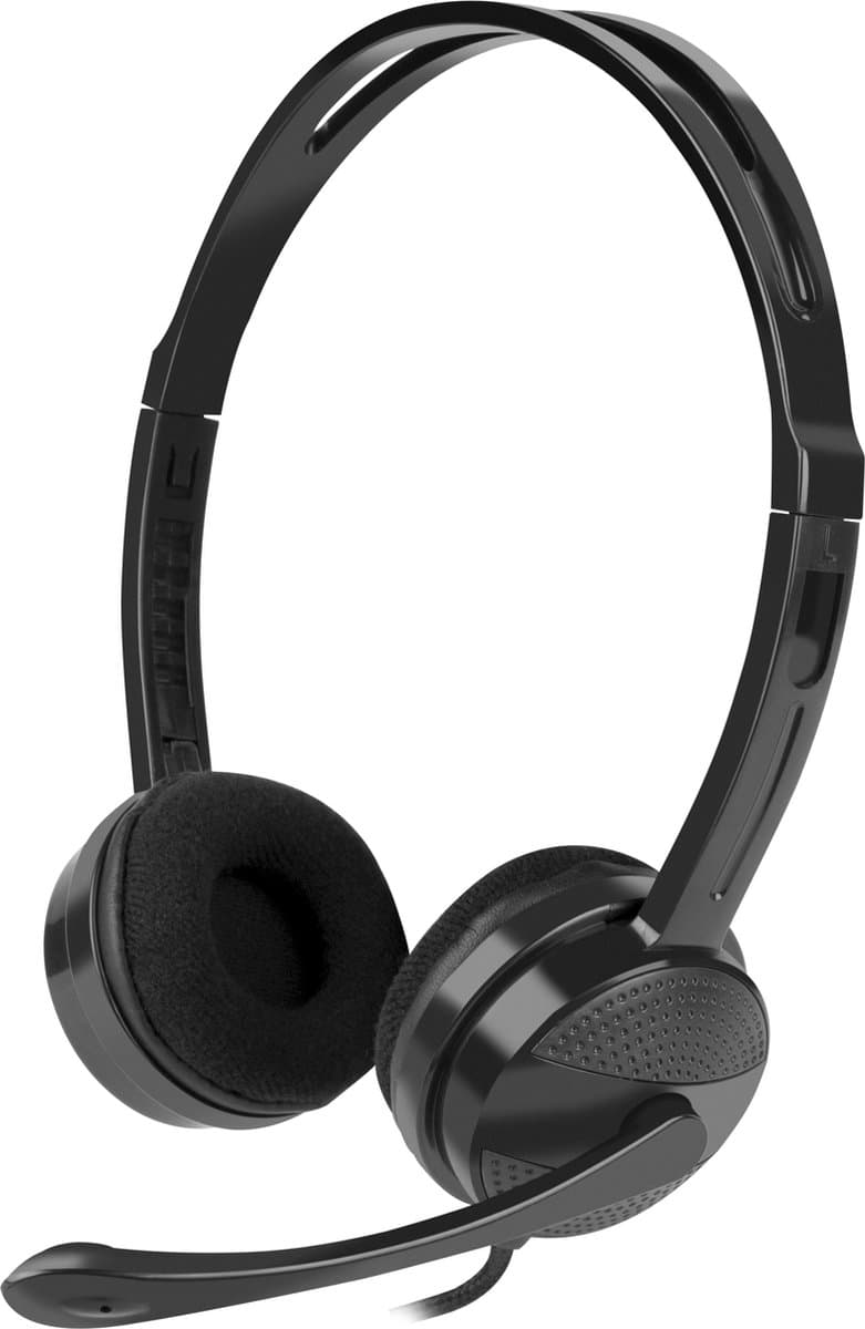 NATEC-NSL-1665-HEADSET -CANARY GO MICROFOON- ZWART — afbeelding 1
