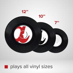 Platenspeler - Audizio RP310 hifi platenspeler met auto return en Audio Technica element en naald - Dé draaitafel voor de echte vinylfanaat! - Zwart — thumbnail 2