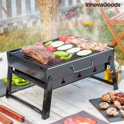 Opvouwbare draagbare barbecue voor gebruik met houtskool - Draagbare bbq - Opvouwbare barbecue - Kleine barbecue - Draagbare barbecue - Tafel bbq - Tafel bbq houtskool - Kleine bbq - Mini bbq — thumbnail 1