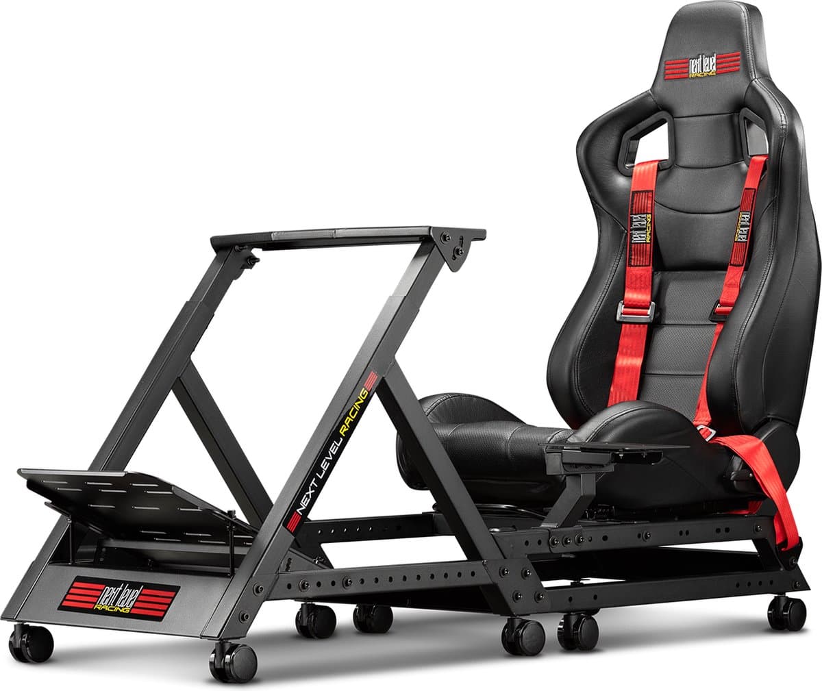 Next Level Racing GT Track Cockpit - Racestoel - Compatibel met Logitech/Thrustmaster/Fanatec — afbeelding 1