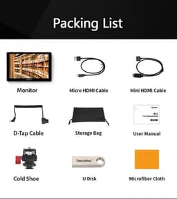 DESVIEW R7ii - 7 inch - on camera monitor - touch — thumbnail 2