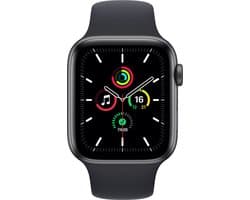 Apple Watch SE 2021 - Smartwatch heren en dames - 44mm - Spacegrijs