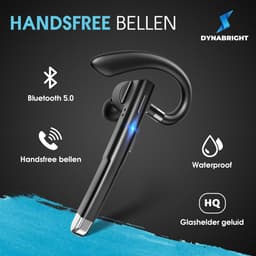 Dynabright Draadloze Headset – Noise Canceling - Handsfree bellen – Incl Oplaadkoffer - Bluetooth Headset met Microfoon - Oortjes draadloos met microfoon — thumbnail 5