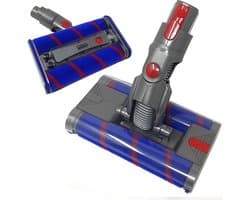 Fluffy zuigmond borstel met dubbele rol geschikt voor Dyson V7 V8 V10 V11 V15 sv10 sv11 sv12 sv14 sv16 sv17 sv22