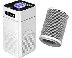 Rumi Luchtreiniger - Air Purifier - Zwart - Air purifier tegen allergie - Hepa 14 Filter - Luchtreiniger Instelbare Ionisator - Luchtreiniger Extra stil in slaapmode - Clean Air Luchtreiniger