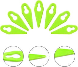 100 stuks groene kunststof messen vervangende messen voor grasmaaier trimmesschraper accessoires ST01 ST02 ST04 ST05 ST20 GT3.0 GT4.0 GT50. — thumbnail 5
