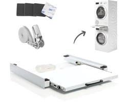 Dastium Home - Stapelkit Wasmachine en Droger - Stapelset Wasmachine en droger - Tussenstuk Wasmachine en Droger - Universeel