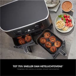 Foodi Max Dual Zone Airfryer – 2 Laden – 9.5L – 6-In-1 Functies – Olievrij – Anti-Aanbak – Vaatwasserbestendig – Zwart — thumbnail 1