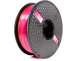 Gembird - PLA Silk Rainbow - 3D Printer Filament 2 kleurig  - Rood en Paars - 1.75 mm - 1 kg