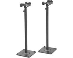 White-Label® Luidspreker Standaard - Speaker Vloerstandaard - Extra Stevig - Zwart