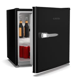 Klarstein Mini-Koelkast Irene 46L retro – Stil 37 dB, Verstelbare Thermostaat, Energiezuinig, Kleine Koelkast voor Slaapkamer en Kantoor, Zwart - voor Studentenkamer - Compact - Mini Fridge - Hotelkoelkast - Compact Koelkast — thumbnail 1
