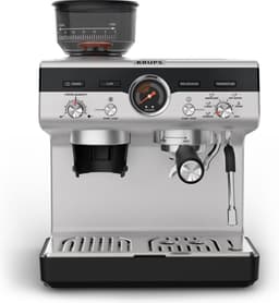 Krups Precision XP801T10 - Pistonmachine - Ingebouwde bonenmaler - Professionele Accessoires - 3,5L Waterreservoir - RVS - Geschikt voor Espresso, Cappuccino en Americano — thumbnail 2